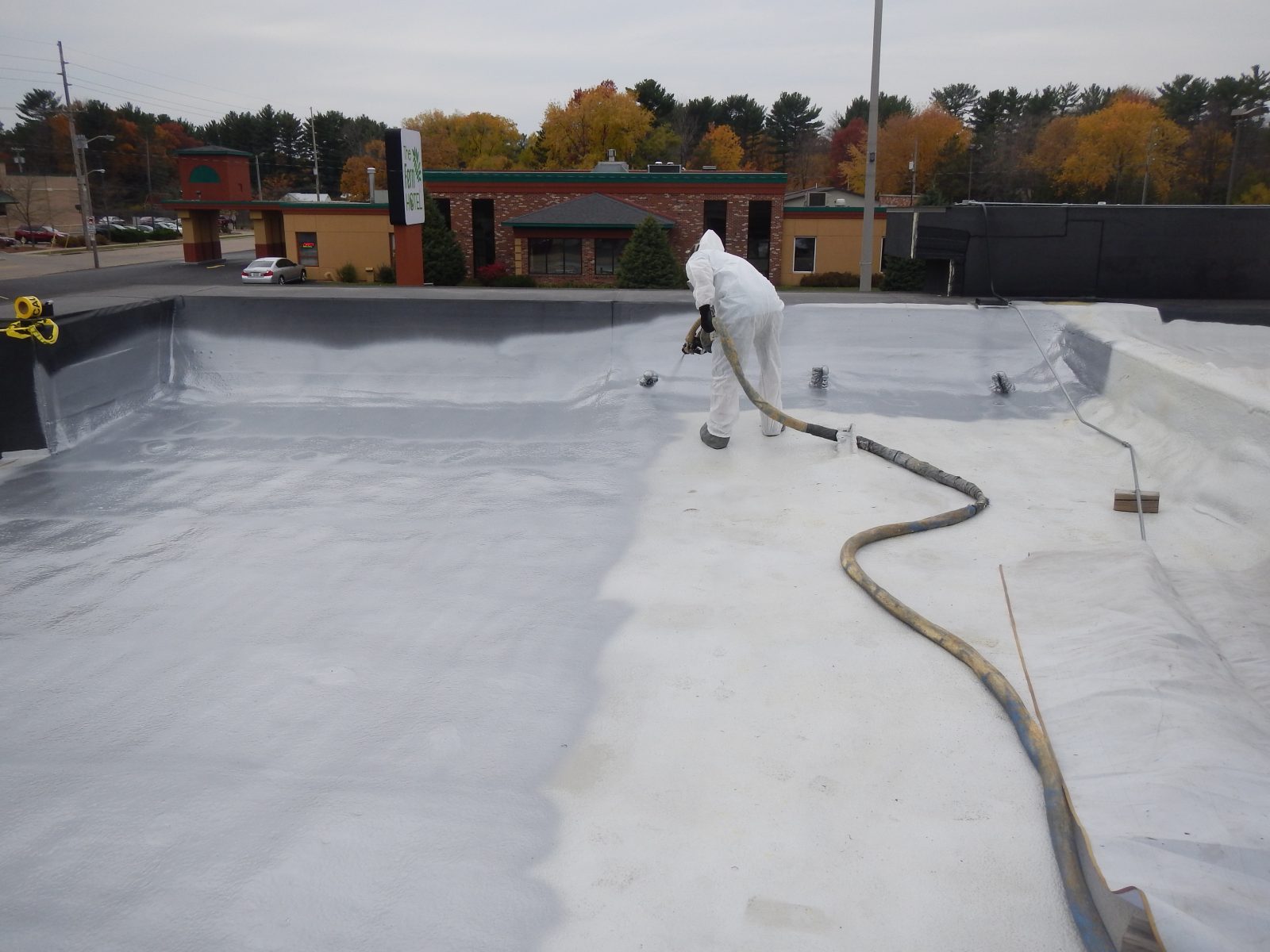 Reflective topcoat installation