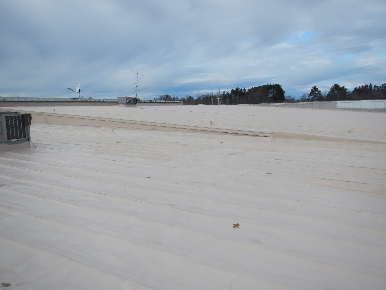 Restored low-slope commercial roof